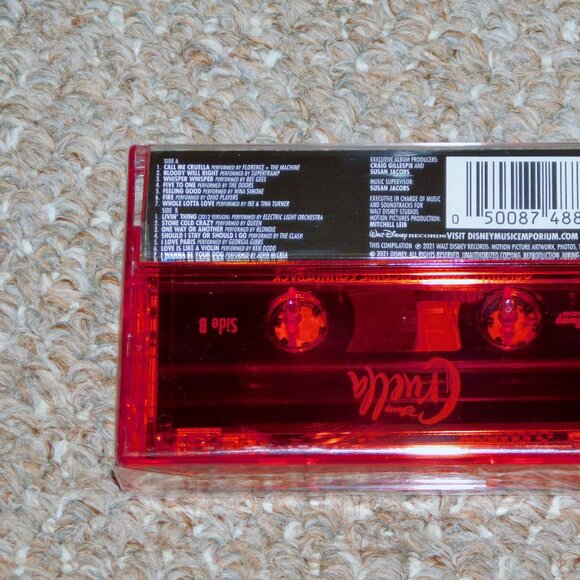 Disney's Cruella Soundtrack Audio Cassette Tape 2021 Brand New - Picture 2 of 9